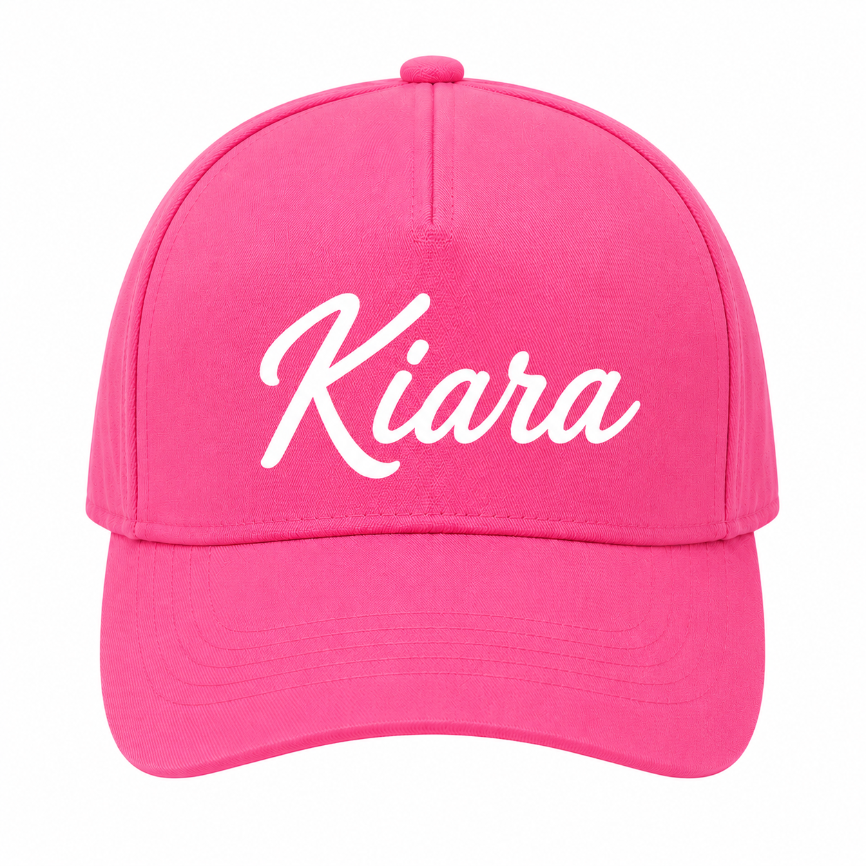 AICA Personalised Name Flex Cap for Kids | Free Size | Gifts for Kids (DarkPink)