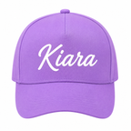 AICA Personalised Name Flex Cap for Kids | Free Size | Gifts for Kids (Lavender)