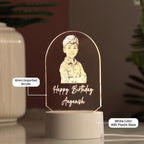 AICA Happy Birthday – Personalised Photo LED Lamp with Customised Message | Birthday Gifts for Kids Boy Boys |Birthday Gift