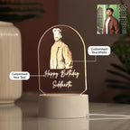 AICA Happy Birthday – Personalised Photo LED Lamp with Customised Message | Birthday Gifts for Man Husband Boyfriend Boy Dad Friend |Birthday Gift