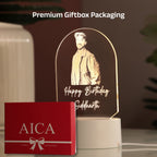 AICA Happy Birthday – Personalised Photo LED Lamp with Customised Message | Birthday Gifts for Man Husband Boyfriend Boy Dad Friend |Birthday Gift