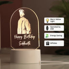AICA Happy Birthday – Personalised Photo LED Lamp with Customised Message | Birthday Gifts for Man Husband Boyfriend Boy Dad Friend |Birthday Gift