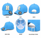AICA Personalized Kids Cap with Initial Letter & Patch | Adjustable Summer Hat for Boys & Girls | Custom Children Cap for Travel, School Trips, Picnic, Outdoor Activities, Casual Wear & Return Gifts