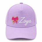AICA Personalized Kids Cap with Custom Name & Patch | Adjustable Summer Hat for Boys & Girls | Stylish Children Cap for Travel, Birthday, Picnic, Outdoor Activities & Return Gifts