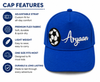 AICA Personalized Kids Cap with Custom Name & Patch | Adjustable Summer Hat for Boys & Girls | Stylish Children Cap for Travel, Birthday, Picnic, Outdoor Activities & Return Gifts