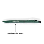 AICA Gifts Personalized Pens with Name Engraved Roller Ball Pen (Dark Green)