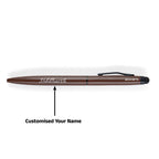 AICA Gifts Personalized Pens with Name Engraved Roller Ball Pen (Brown)