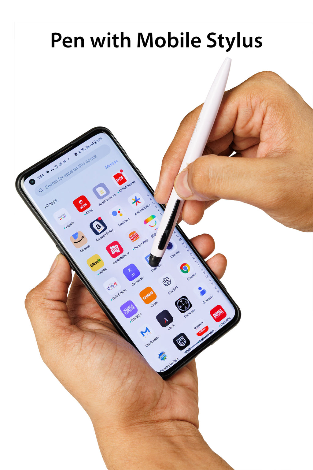 AICA Gifts Personalized Pens with Name Engraved Roller Ball Pen (Purple)