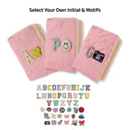AICA Personalized Embroidery Patch Name Soft Fur Diary A5 Size 160 Pages (Pink) For Girls & Boys | Customized Cute Plush Personal Journal | Diary for Girls Aesthetic | Diary for Kids | Gifts for Girls