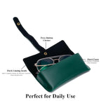 AICA Personalized Name & Charm Leather Travel 4pcs Gift Set Combo for Men & Women | Customized Travel Accessories Hamper | Gifts for Family and Friends | Gift for Girls & Boys (Darkgreen)