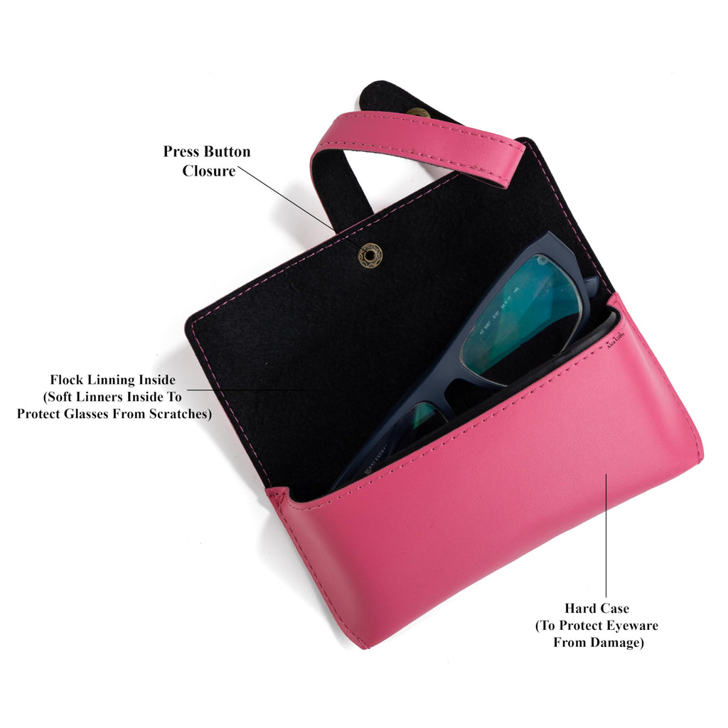 AICA Personalized Name & Charm Leather Travel 4pcs Gift Set Combo for Men & Women | Customized Travel Accessories Hamper | Gifts for Family and Friends | Gift for Girls & Boys (Darkpink)