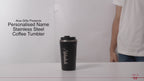Personalized Coffee Tumbler -Black