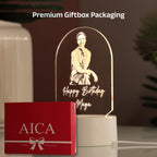AICA Happy Birthday – Personalised Photo LED Lamp with Customised Message | Birthday Gifts for Women Wife Girlfriend Girl Mom Friend |Birthday Gift